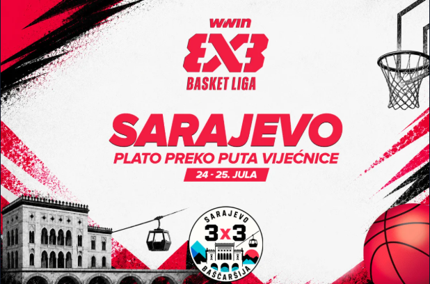 WWIN 3X3 Basket liga stiže u Sarajevo – FIBA 3×3 spektakl na Baščaršiji!